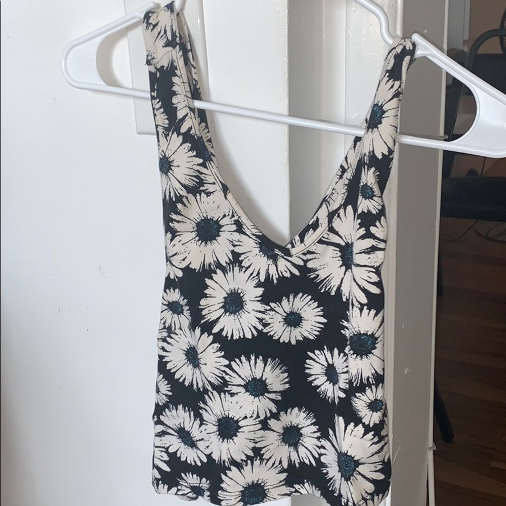 Forever 21 Sunflower Crop Top